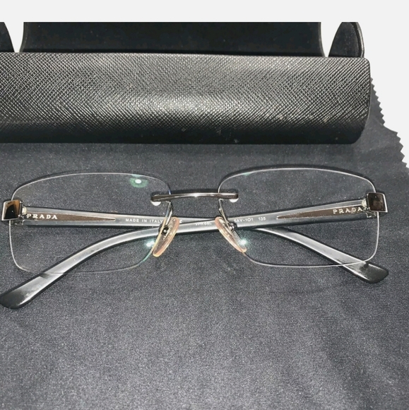 Authentic Prada eyeglasses RIMLESS - Picture 2 of 5